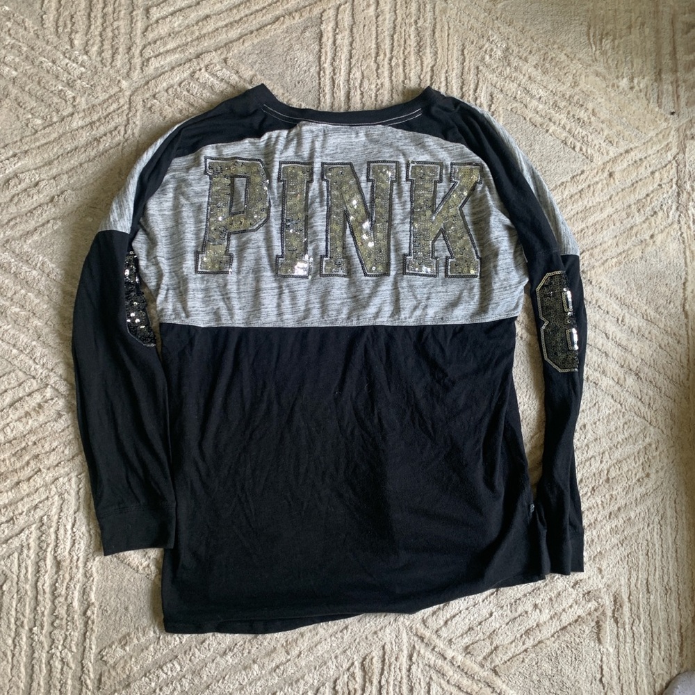Sequined VS PINK long sleeve